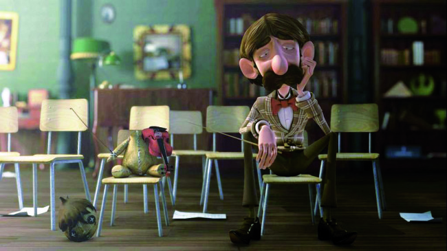 Una scena di Alfred y Anna, di Juanma Suarez, opera d’animazione presentata per la sezione Art Lab del Festival Internazionale del Cinema d'Arte di Milano