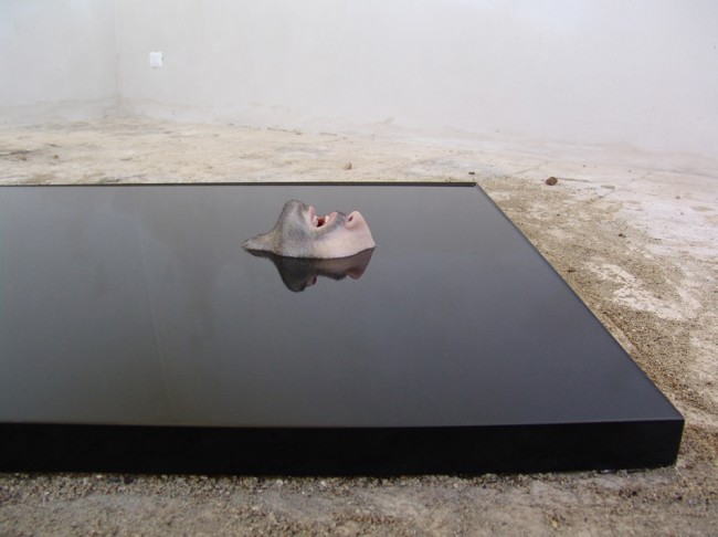 Dario Agrimi, Limbo, 2014, legno grezzo, olio e altri materiali, 200x100x15 cm Courtesy dell'artista