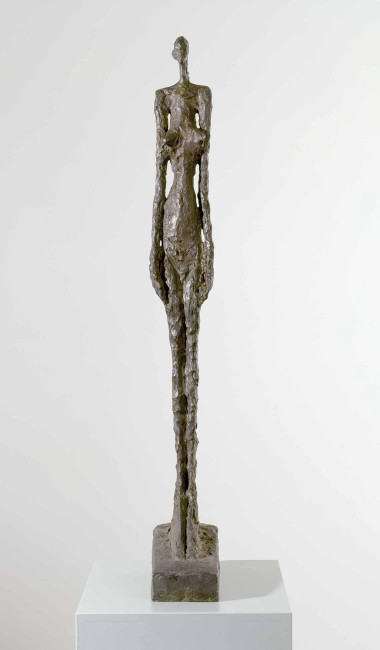 Alberto Giacometti, Femme de Venise V, 1956, bronzo, 112x14x32 cm, Collezione privata