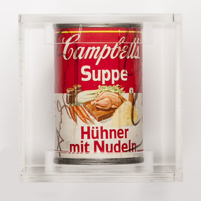 Andy Warhol, Campbell's Soup, 1970, 10x6.5x6.5 cm