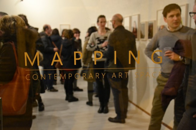 Arianna Arcara. Carte de visite, veduta dell'inaugurazione, Mapping Contemporary Art Space, Rovereto (TN)