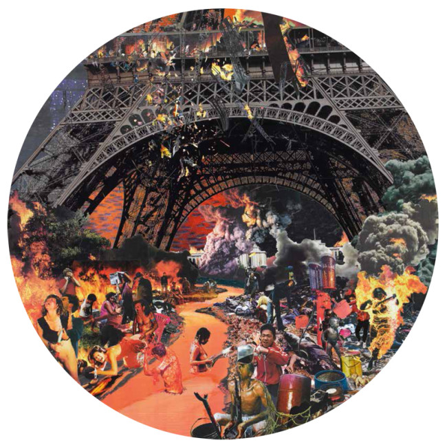 David Mach, Hell - Paris - 2011 - diametro : diameter cm 172