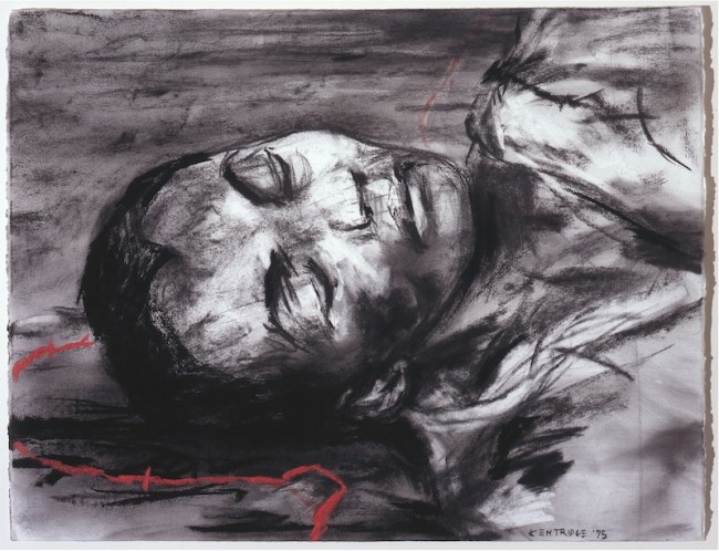 William Kentridge, Untitled, 2005, carboncino e pastello su carta, 50x66 cm Foto Paolo Vandrasch