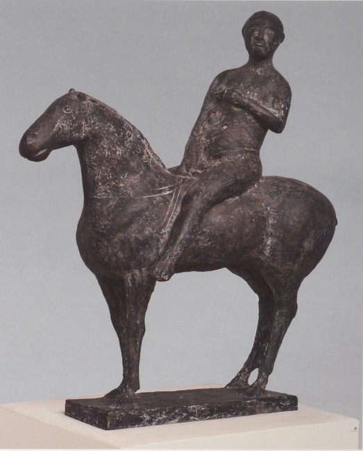 Marino Marini, Cavaliere, 1945, bronzo, 105x100x36 cm