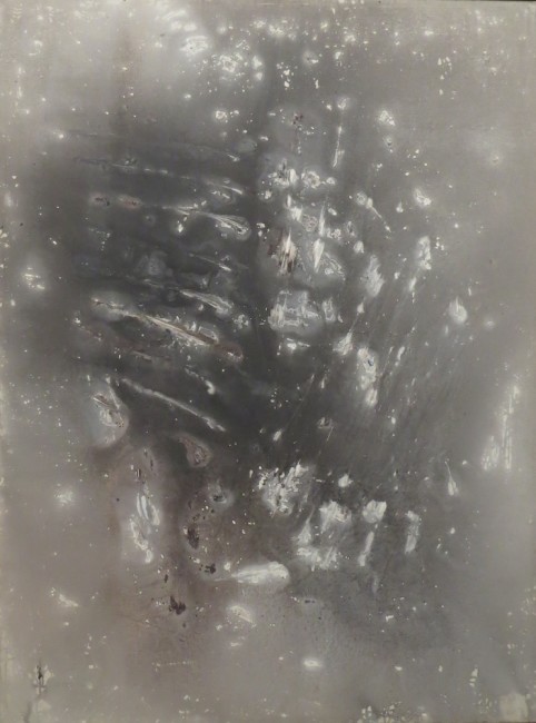 Vasco Bendini, Dalla serie gesto e materia, 1958, tempera acrilica su tela, 120x90 cm Courtesy La Giarina, Verona