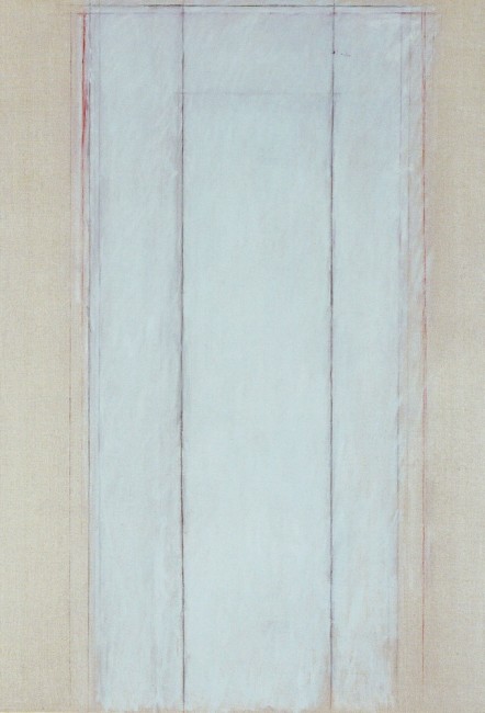 Sandro De Alexandris, Trasparente III, 1997, olio e pastelli su tela, 145x100 cm