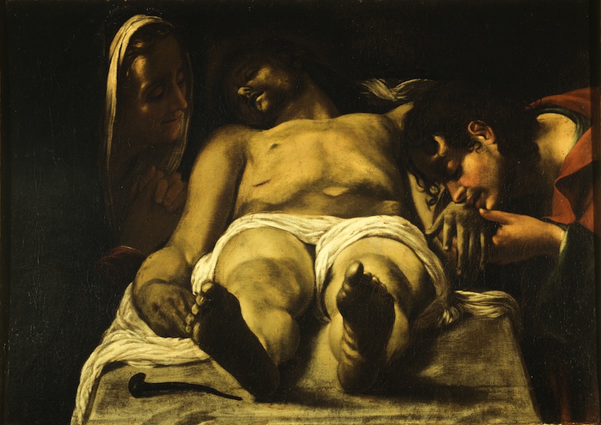 Orazio Borgianni, Compianto sul Cristo morto, 1615, olio su tela, 55x77 cm, Galleria Spada, Roma