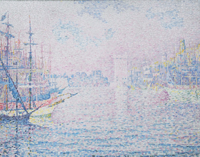 Paul Signac, Marseille. Le Vieux Port, 1906, olio su tela, 73x92 cm, Collezione privata Fotografia: Maurice Aeschimann