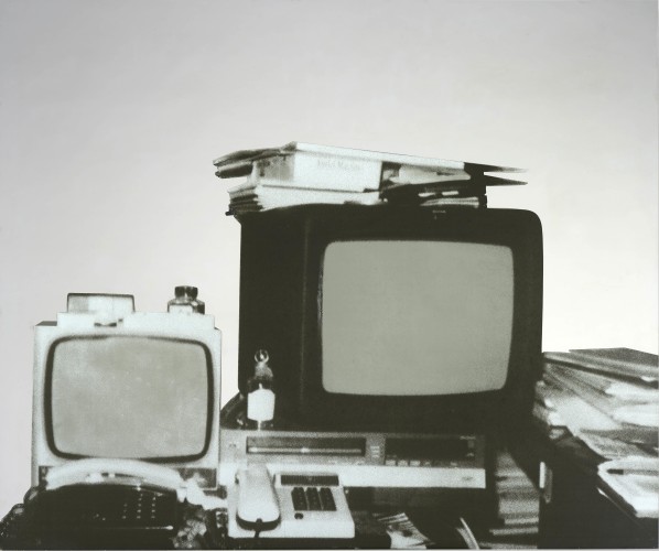 Michelangelo Pistoletto (b.1933) Television (1962 – 1983) Silkscreen on stainless steel 100 x 120 cm Courtesy Mazzoleni
