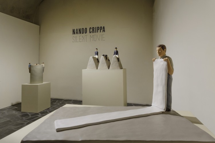 Nando Crippa. Silent Movie, veduta della mostra, Museo Valtellinese di Storia e Arte, Palazzo Sassi De Lavizzari, Sondrio Foto © Stefano Pensotti