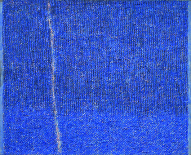 Piero Dorazio, Crack bleu, 1959, olio su tela, 81x100 cm, Collezioni Intesa Sanpaolo © Archivio Attività Culturali, Intesa Sanpaolo Foto Paolo Vandrasch