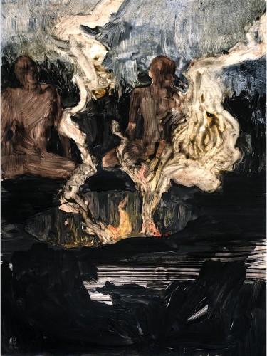 Hernan Bas, Untitled, 2002, tecnica mista, 30x23 cm Courtesy Apart