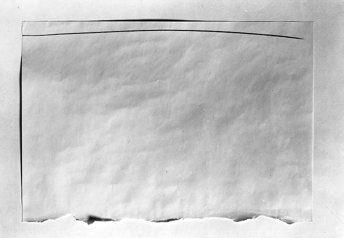 "Senza titolo", 1960 Matita su carta strappata 35 x 50 cm Proprietà dell’artista © Giulio Paolini Foto courtesy Fondazione Giulio e Anna Paolini, Torino 