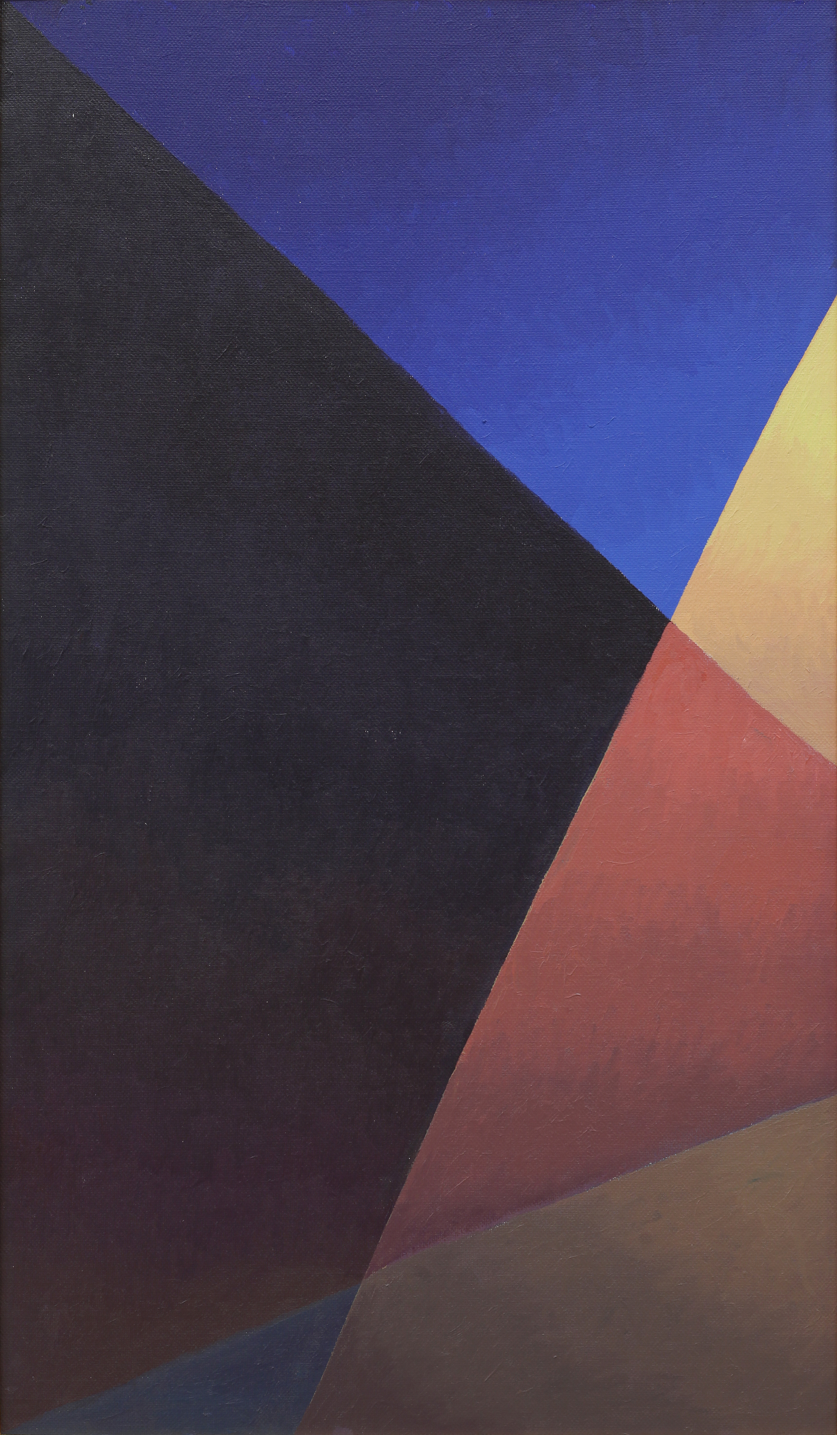 Salvo, Notte strada lampione, 1986, olio su tela, 120x70 cm
