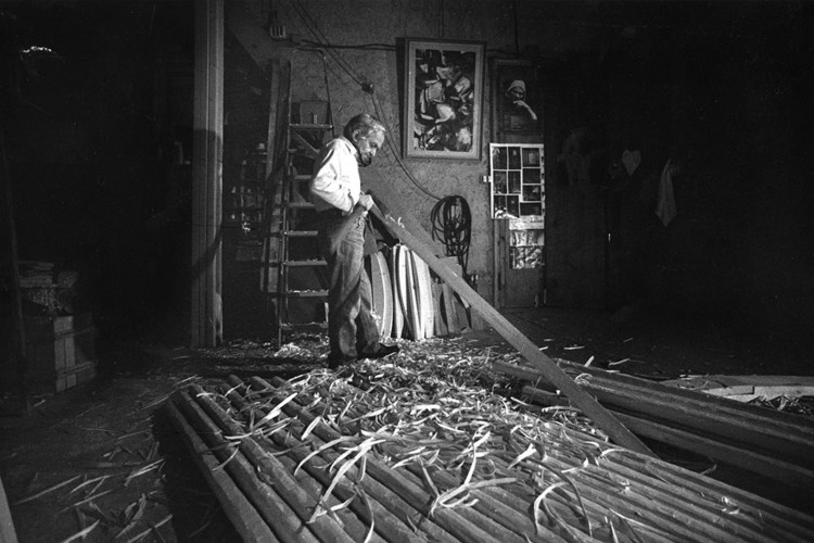 Tito Amodei nel suo studio (foto di Stefano Fontebasso de Martino)