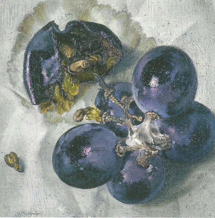 Wolfango, L'uva con la tela di ragno, 1996, acrilico su tela Courtesy Galleria Maurizio Nobile, Bologna