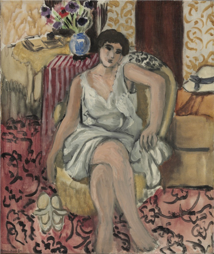 Henri Matisse, Donna seduta in poltrona, 1920, olio su tela, 46.4x39.4 cm, Philadelphia Museum of Art, Collezione Louis E. Stern, 1963