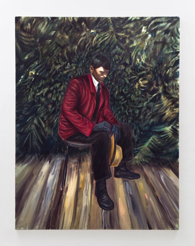 Luca De Angelis, Senza Titolo, 2016, olio su lino, 160x120 cm